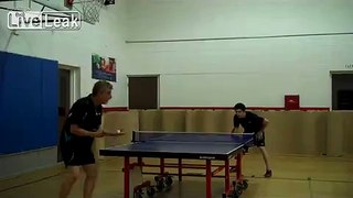 Amazing Behind the Back Ping Pong Shot
