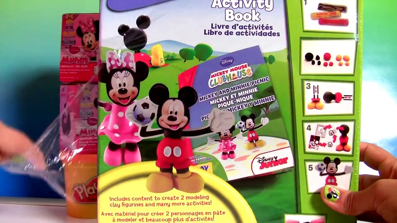 ClayBuddies Mickey Mouse Clubhouse with Minnie Mouse Play-Doh Surprise Eggs Huevos Sorpresa