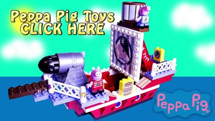 Peppa Pig Pirate Ship Toy Lego Blocks - Navio Barco Pirata de George Pig Juego de Construc