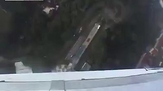 A guy fall from high tower