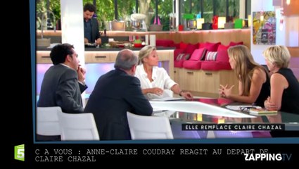 Anne-Claire Coudray réagit au départ de Claire Chazal