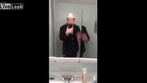 LiveLeak.com - Guy wearing fedora films himself in mirror talking about haters