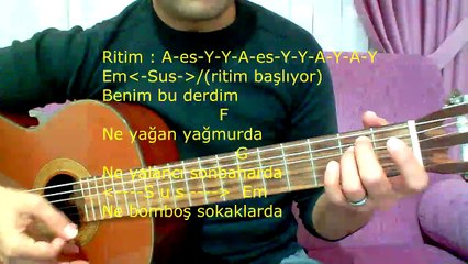 Gitar Dersi - İsyan (Halil Sezai)