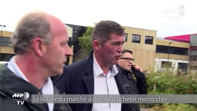 Une délégation d'éleveurs de porc chez Bigard à Quimperlé