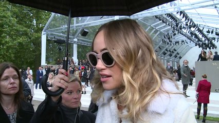 Benedict Cumberbatch and Cara Delevingne hit Burberry show