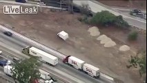 Another day in LA, another police purist! Idiot steals a truck!