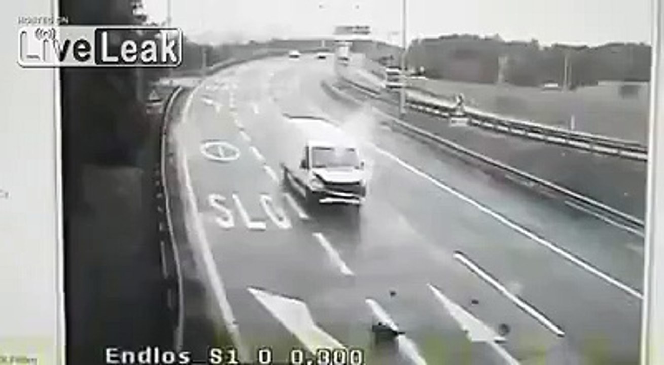 LiveLeak.com - SHOCKING VAN CRASH IN AUSTRIA , ,,, WITH BIZARRE TWIST . HUGE BODY COUNT AVOIDED