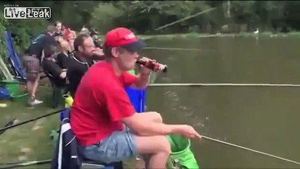 Fishind and drinking contest