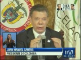 Santos se refiere a los principios de acuerdo entre Venezuela y Colombia