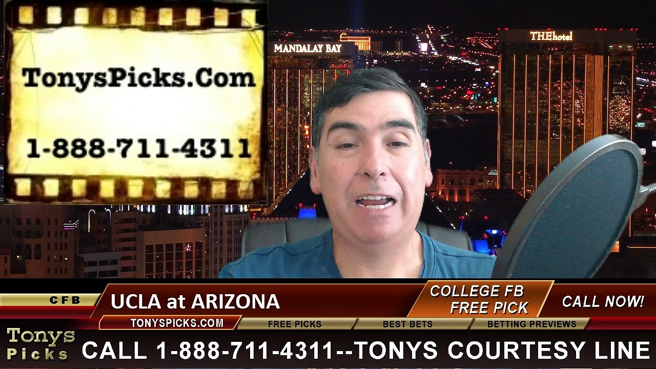 Arizona Wildcats vs. UCLA Bruins Free Pick Prediction NCAA College Football Odds Preview 9/26/2015