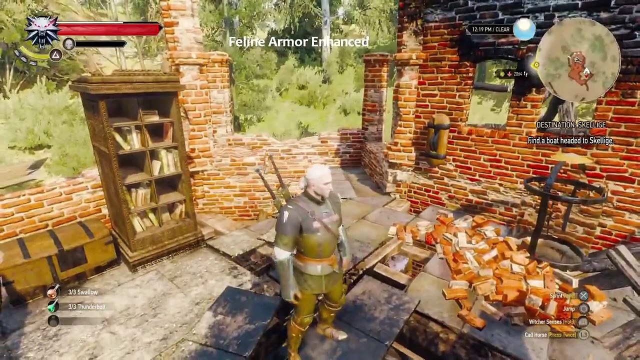 The Witcher 3: Wild Hunt Scavenger Hunt: Cat School Gear Upgrade Diagrams Part 1