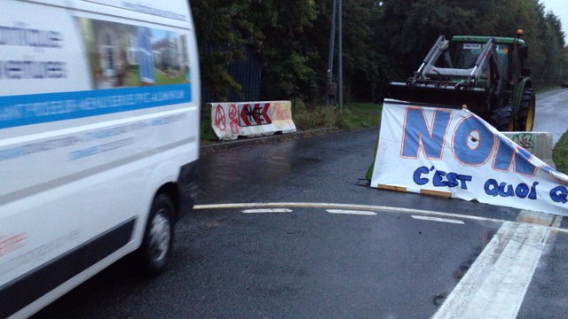 Blocage sur la Zad à Notre-Dame-des-Landes