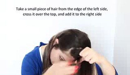 How to  Laced fishtail braid bun updo on yourself