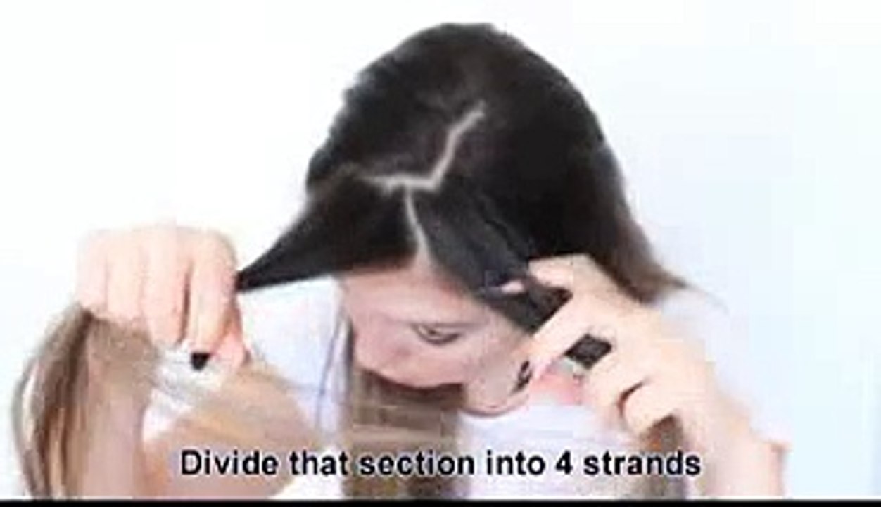 Four (4) Strand Braid Updo