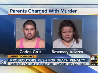 Death penalty sought for parents of 3-year-old Surprise girl