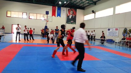 Sanda Wushu Maçı Alt Gençler