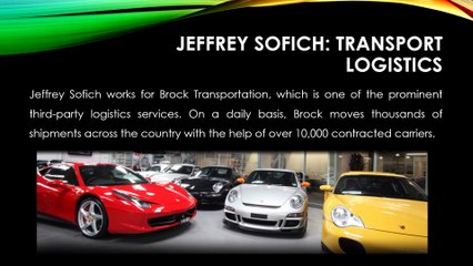 Jeffrey Sofich Transport Logistics