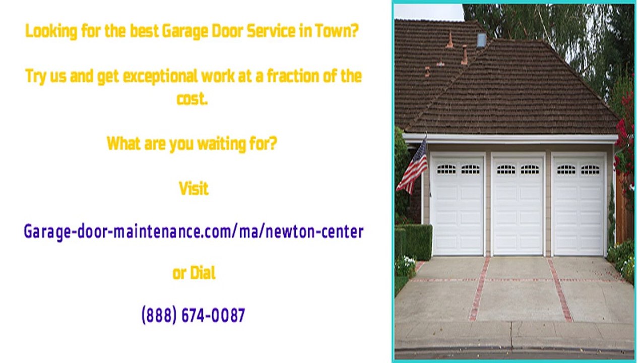 Garage Door Repair Service & Maintenance in Newton Center, MA