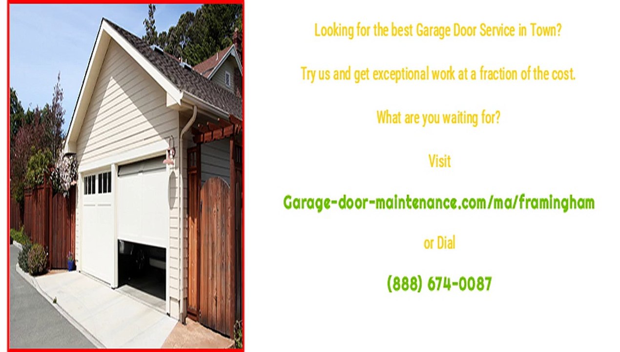 Garage Door Repair Service & Maintenance in Framingham, MA