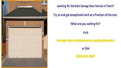 Garage Door Opener Repair in Taunton, MA