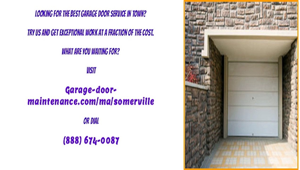 Garage Door Repair Service & Maintenance in Somerville, MA