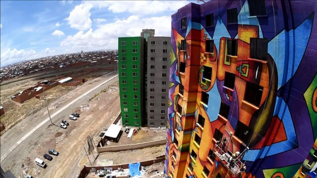 Un mural boliviano para el Guinness