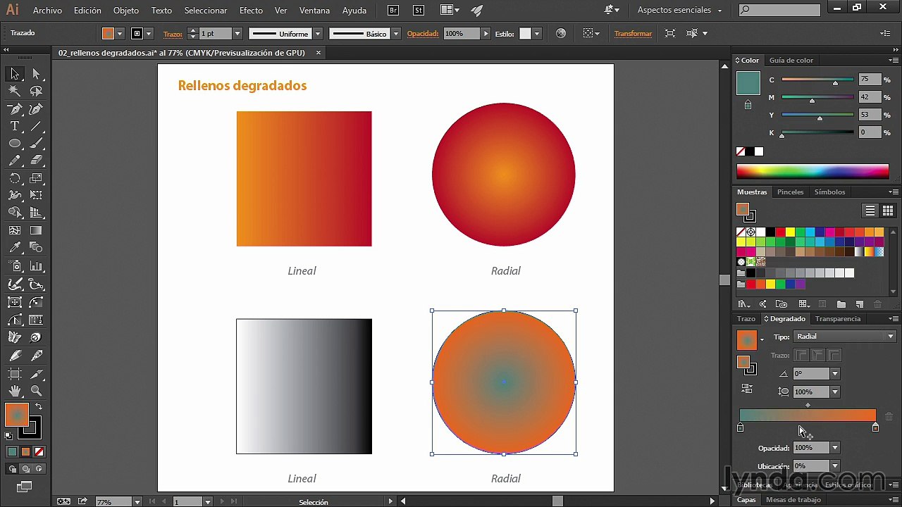 6.Creación de degradados y efectos de opacidad