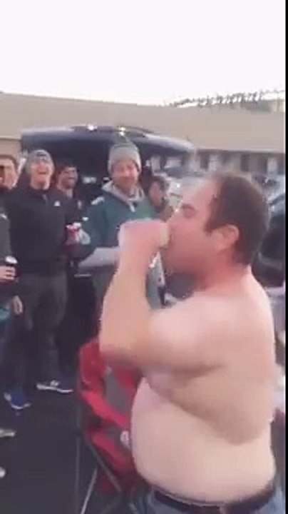 Hammered Eagles Fan Tries To Rally Tailgaters -Amazing Videos-Funny & Amazing Videos Collection