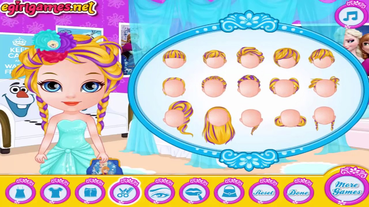 Disney Frozen Games - Baby Barbie Frozen Hair Salon - Juegos
