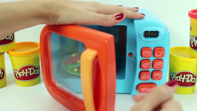 Just Like Home Microwave Oven Toy Play Doh Kitchen Toy Cutting Food Cooking Playset Toy Vi