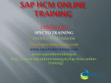 Sap HCM online training in usa,uk,australia,canada,southafrica,dubai,singapore,malaysia