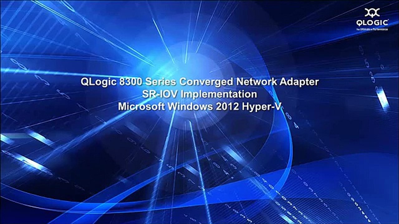 Single Root I-O Virtualization (SR-IOV) Solution Demo