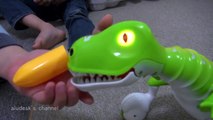 Hello!DINO ハロー! ダイノ Thrashes and roars! Fun rolling Dinosaur Toy!