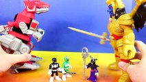 Imaginext Red Ranger & T Rex Zord Battle Rita Repulsa Dinosaur Mighty Morphin Power Ranger