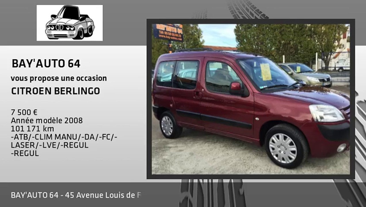 Annonce Occasion CITROEN BERLINGO 1.6 HDI 92 COLLECTION 2008