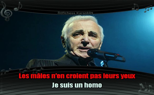 Charles Aznavour - Comme ils disent (karaoké réalisé par Softchess)