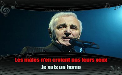 Charles Aznavour - Comme ils disent (karaoké réalisé par Softchess)
