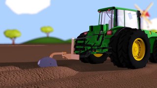 VIDS for KIDS in 3d (HD) Tractor John Deere for at Work, Learn about Farming AApV