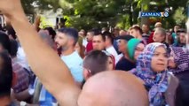 Bakan Yıldız, şehit cenazesinde protesto edildi