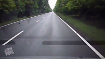 Dashcam Catches Head On Collision