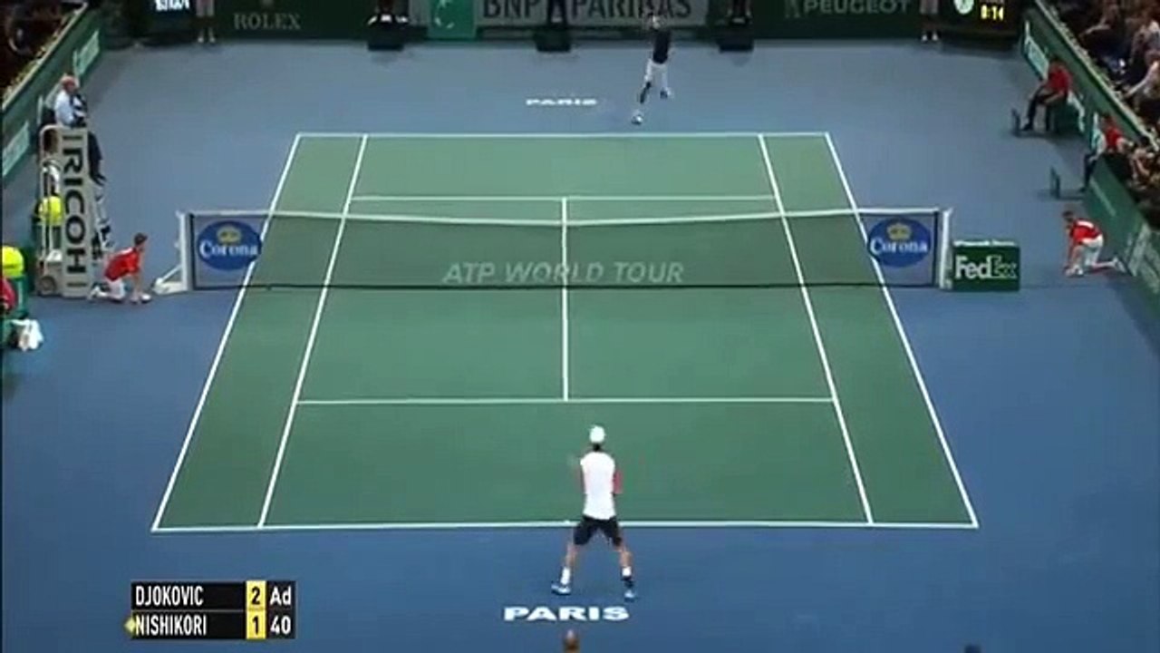 錦織圭 ジョコビッチ【パリマスターズ準決勝】
