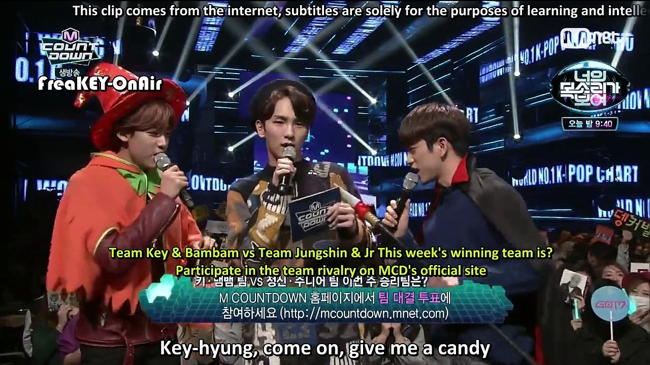 [eng sub] 151029 M!Countdown Key cut
