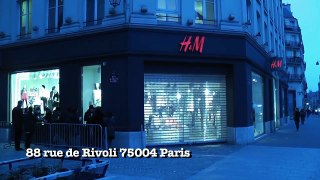 Margiela pour H&M - first day in Paris, by Anne Depetrini // clash dans la file dattente
