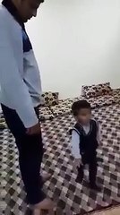 cute baby praying
