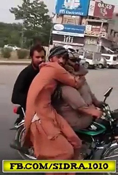Funny pathan bike riding