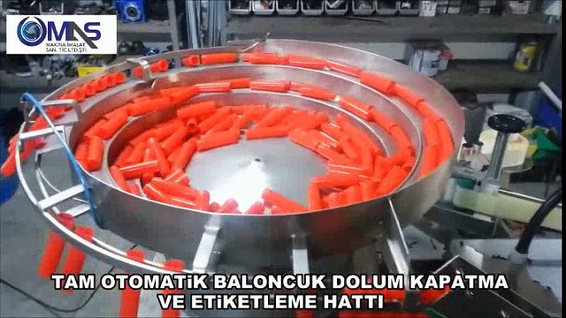 TAM OTOMATİK BALONCUK DOLUM KAPATMA VE ETİKETLEME HATTI