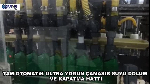 TAM OTOMATİK ULTRA YOĞUN ÇAMAŞIR SUYU DOLUM VE KAPATMA HATTI