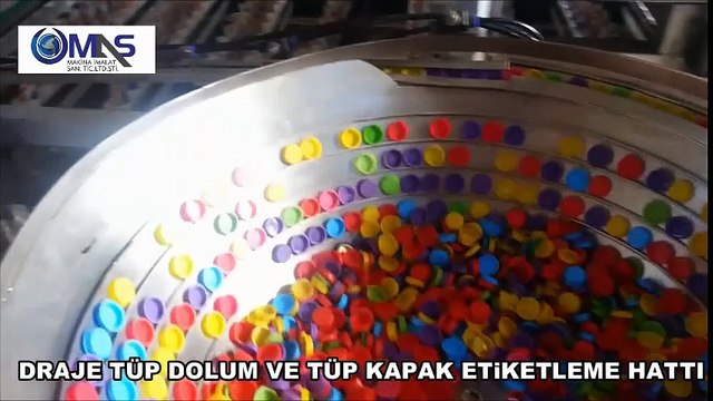 DRAJE TÜP DOLUM VE TÜP KAPAK ETİKETLEME HATTI