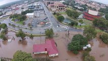 Inondations impressionnantes au Texas filmé avec un drone - 30 oct 2015 - San Marcos