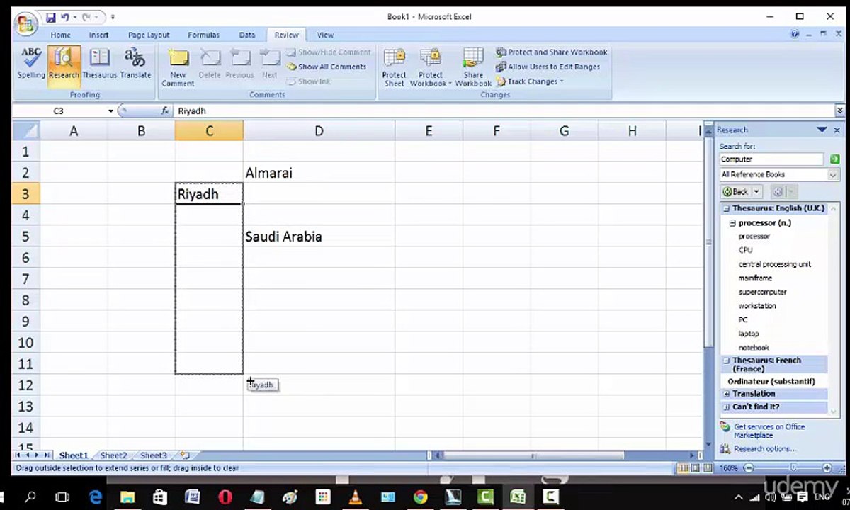 011 Review Menu in Urdu and Hindi